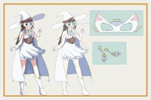 陽任 ()さんの白い魔法使い（少女）のキャラクターデザインへの提案