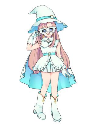 ウシコ (usk_91)さんの白い魔法使い（少女）のキャラクターデザインへの提案