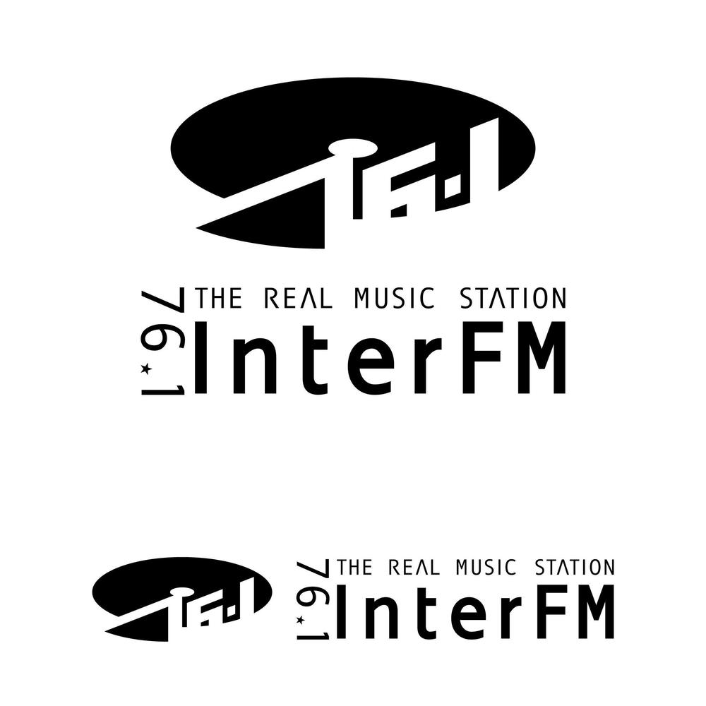 「76.1 THE REAL MUSIC STATION InterFM」のロゴ作成