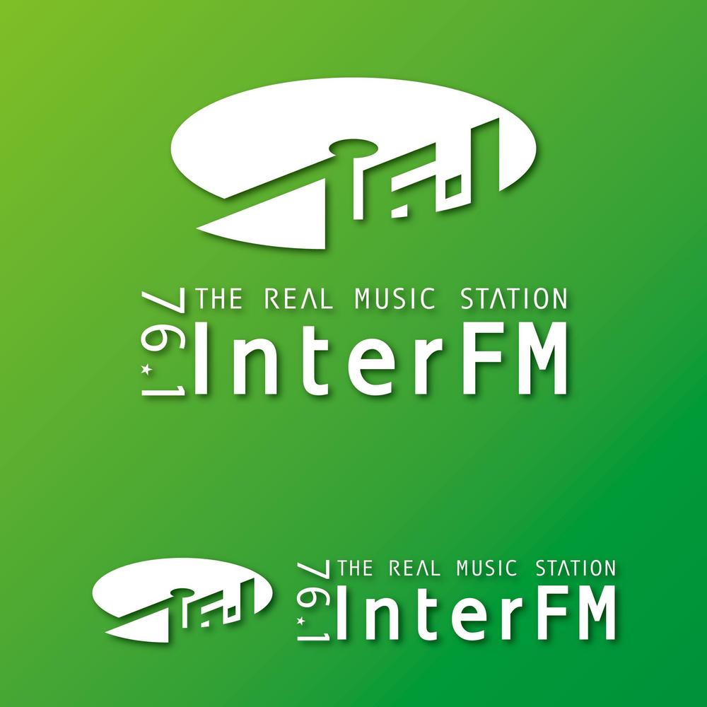 「76.1 THE REAL MUSIC STATION InterFM」のロゴ作成