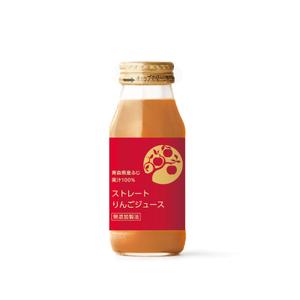Designers' Design ()さんの農家直送サイトやお店で販売する無添加で作ったリンゴジュースのラベル作成への提案