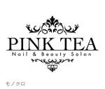 key 001 (key_001)さんの「nail&beauty salon pink tea」のロゴ作成への提案