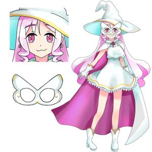 Aile (Aile)さんの白い魔法使い（少女）のキャラクターデザインへの提案