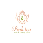 saracaさんの「nail&beauty salon pink tea」のロゴ作成への提案