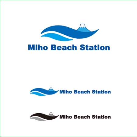 kora３ (kora3)さんの静岡市の三保内浜にニューオープン　"人と海が出会う場所"「三保ビーチステーション」のロゴへの提案
