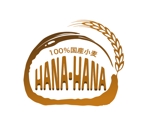 abi_sadaさんの100%国産小麦のパン屋さん「HANA-HANA」のロゴへの提案