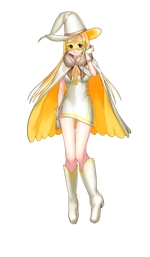 GOZOU (gozou_0401)さんの白い魔法使い（少女）のキャラクターデザインへの提案