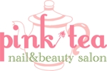 さんの「nail&beauty salon pink tea」のロゴ作成への提案
