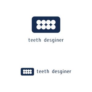 コドモダマシイ (haraheta)さんの歯科技工所『teethdesigner』のロゴマーク（シンボルマーク＋ロゴタイプ）への提案