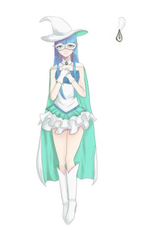 みずしろ (mzkiki0)さんの白い魔法使い（少女）のキャラクターデザインへの提案