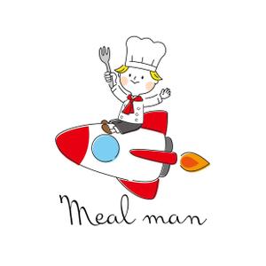 mu_cha (mu_cha)さんのお惣菜屋「Meal man」のロゴキャラクターへの提案