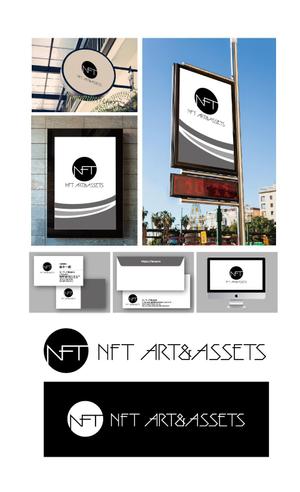 K-J (king_j)さんの会社ロゴ「NFT ART & ASSETS」のロゴへの提案