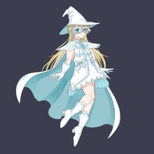 ぱく ()さんの白い魔法使い（少女）のキャラクターデザインへの提案