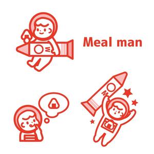 小籠包デザイン (ayako36)さんのお惣菜屋「Meal man」のロゴキャラクターへの提案