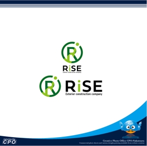 中津留　正倫 (cpo_mn)さんのエクステリア施工会社「RISE」のロゴへの提案
