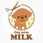 Tiger55 (suzumura)さんのトリミングショップ　Dog salon MILK の　ロゴへの提案