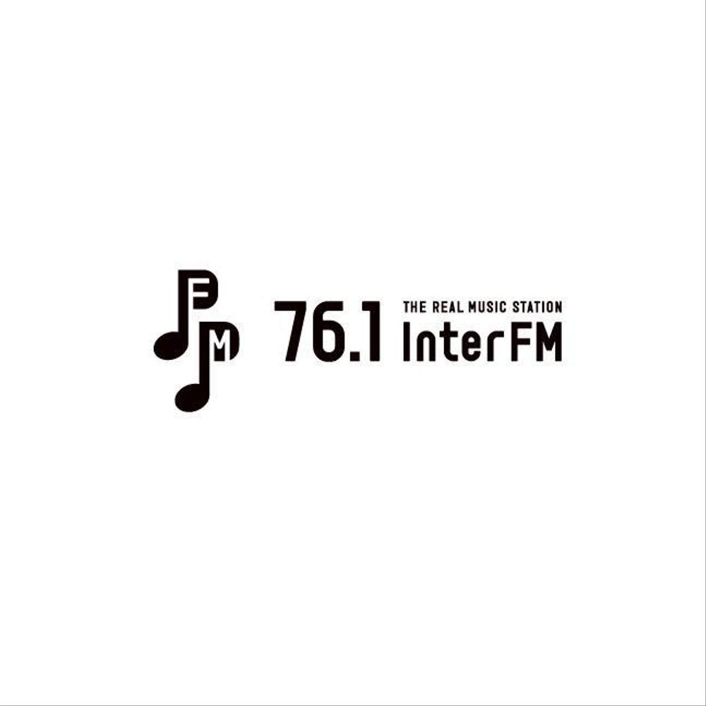 「76.1 THE REAL MUSIC STATION InterFM」のロゴ作成