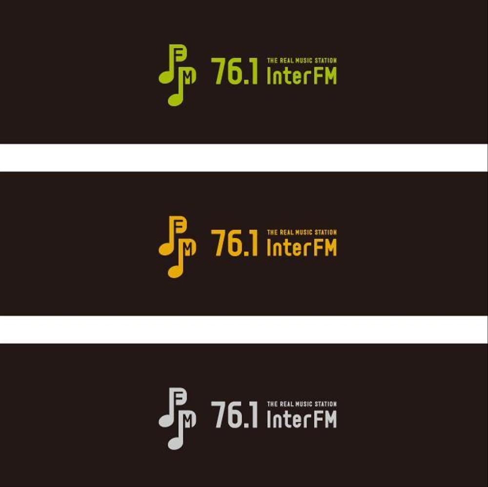 「76.1 THE REAL MUSIC STATION InterFM」のロゴ作成