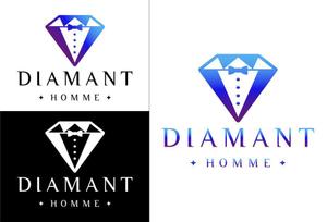 オカモト＠Forelancers (tokamoto127)さんのメンズ専門トータルビューティー「Diamant」のロゴ作成への提案