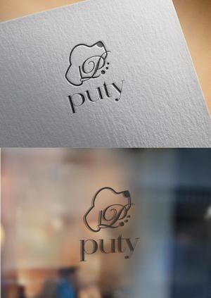 COLOBOCKLE ()さんの高級ドッグウェアなどのブランド「puty」のシンプルなロゴへの提案