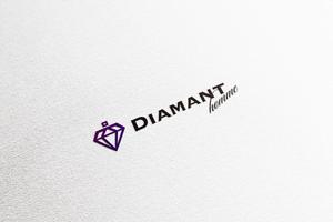 Ü design (ue_taro)さんのメンズ専門トータルビューティー「Diamant」のロゴ作成への提案