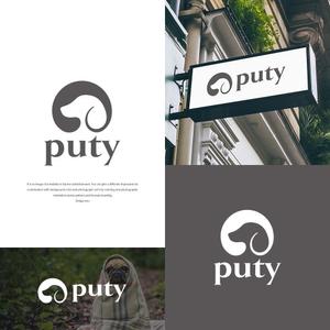 design vero (VERO)さんの高級ドッグウェアなどのブランド「puty」のシンプルなロゴへの提案