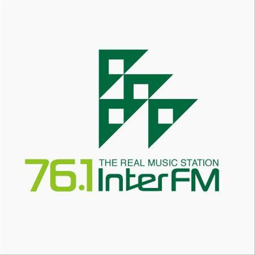 「76.1 THE REAL MUSIC STATION InterFM」のロゴ作成