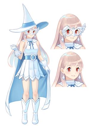 おおつま (hiro_96)さんの白い魔法使い（少女）のキャラクターデザインへの提案