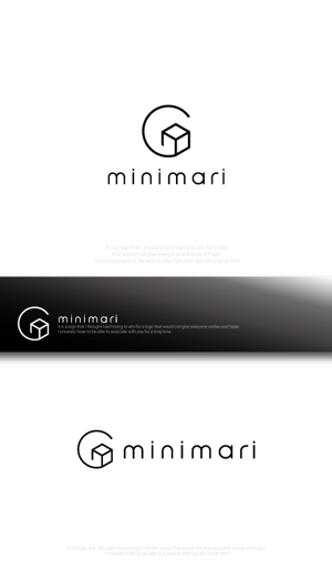 魔法スタジオ (mahou-phot)さんのミニマリストを対象とした買取アプリ「Minimali -ミニマリ-」のロゴ制作を担当してくださる方への提案