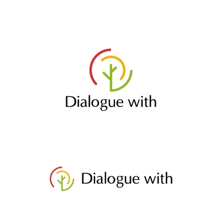 Thunder Gate design (kinryuzan)さんの輪になって話し合う対話の場を運営する「株式会社Dialogue with」のロゴへの提案