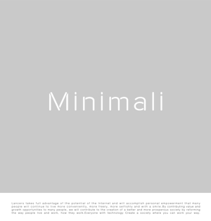 tog_design (tog_design)さんのミニマリストを対象とした買取アプリ「Minimali -ミニマリ-」のロゴ制作を担当してくださる方への提案