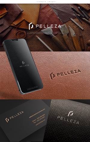 conii.Design (conii88)さんの革小物ブランド「PELLEZA」のロゴへの提案