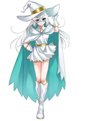 菜の花 (nanohana_hif)さんの白い魔法使い（少女）のキャラクターデザインへの提案