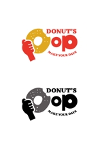 loocripさんのドーナッツショップ　Donuts pop の ロゴへの提案