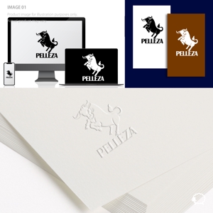 レテン・クリエイティブ (tattsu0812)さんの革小物ブランド「PELLEZA」のロゴへの提案