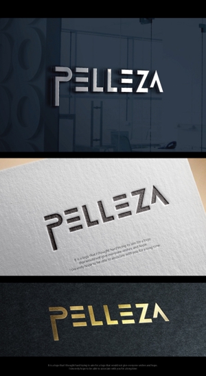 魔法スタジオ (mahou-phot)さんの革小物ブランド「PELLEZA」のロゴへの提案