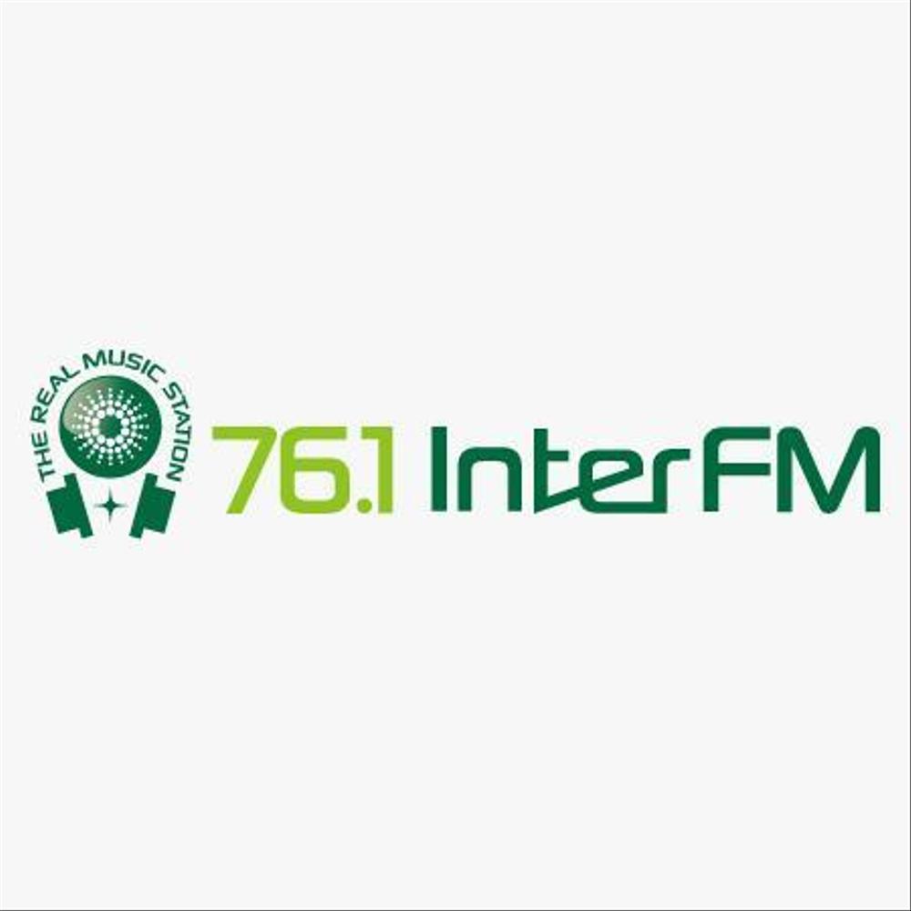 「76.1 THE REAL MUSIC STATION InterFM」のロゴ作成