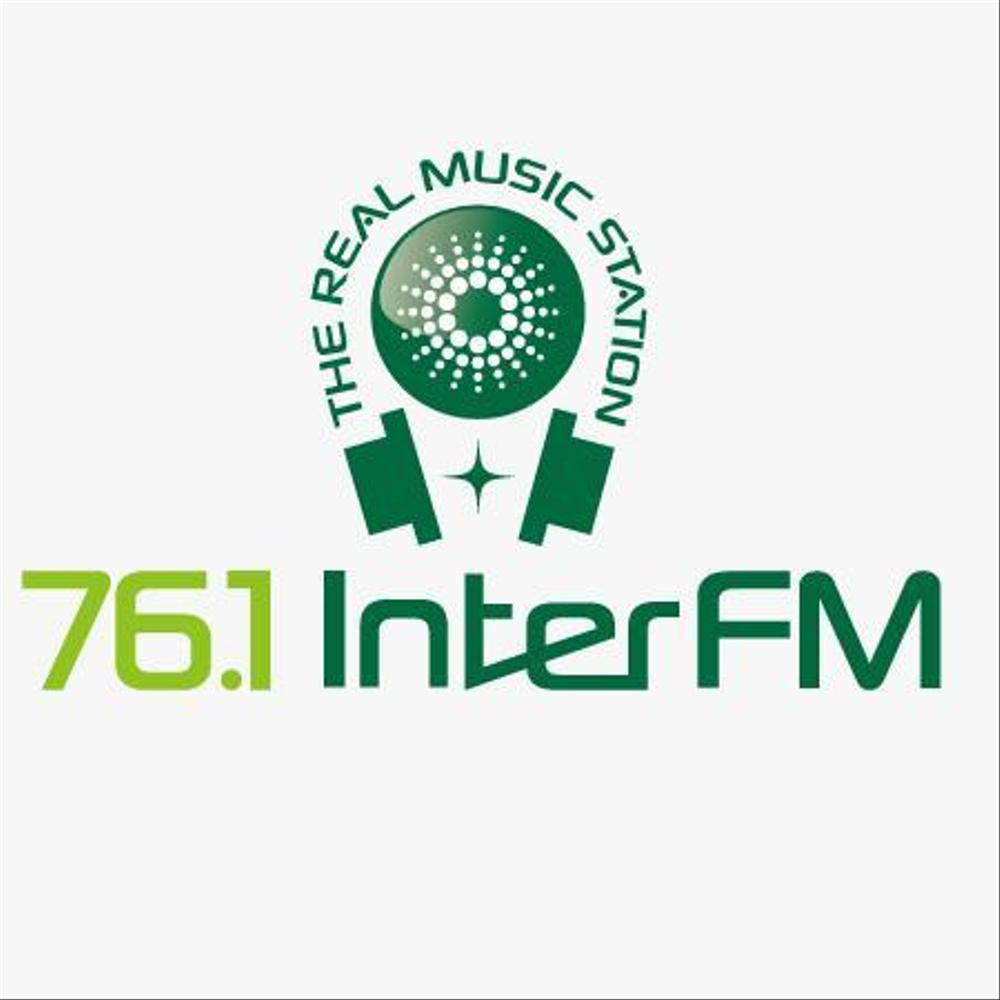 「76.1 THE REAL MUSIC STATION InterFM」のロゴ作成