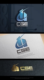 魔法スタジオ (mahou-phot)さんの不動産業者　株式会社C.G.Eへの社名変更に伴うロゴの依頼です。への提案