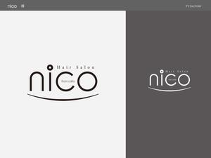 Y's Factory (ys_factory)さんの美容室新店舗「nico」のロゴへの提案