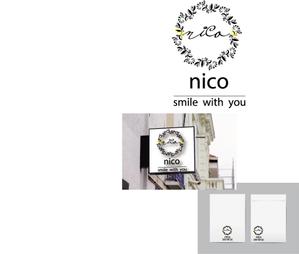 直創作工房 (naosousakukoubou)さんの美容室新店舗「nico」のロゴへの提案
