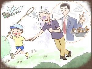 YM (yagime)さんのクリニックの疾患解説ページ（慢性閉塞性肺疾患）のイラストへの提案