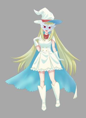 クロサワンヌ (kurosawa_corvo)さんの白い魔法使い（少女）のキャラクターデザインへの提案