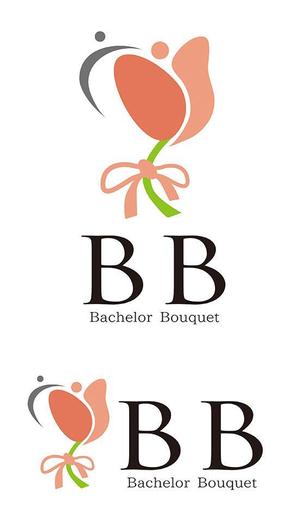 田中　威 (dd51)さんのブーケ定期購入ギフトサービス「Bachelor Bouquet」のサービスロゴへの提案