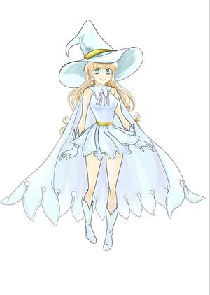 ノモト (cheshire_cw)さんの白い魔法使い（少女）のキャラクターデザインへの提案