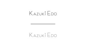 井上 瑞基 ()さんのアーティスト「Kazuki Edo」のロゴへの提案