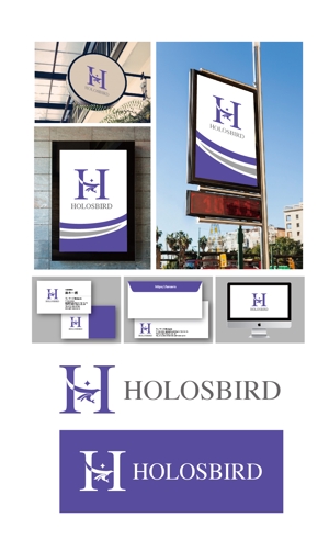 King_J (king_j)さんのジュエリー新会社「HOLOSBIRD」のロゴへの提案