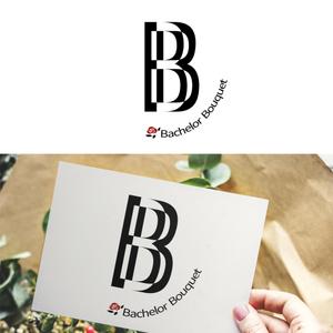 M  (miiidesign)さんのブーケ定期購入ギフトサービス「Bachelor Bouquet」のサービスロゴへの提案