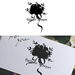 M  (miiidesign)さんのブーケ定期購入ギフトサービス「Bachelor Bouquet」のサービスロゴへの提案