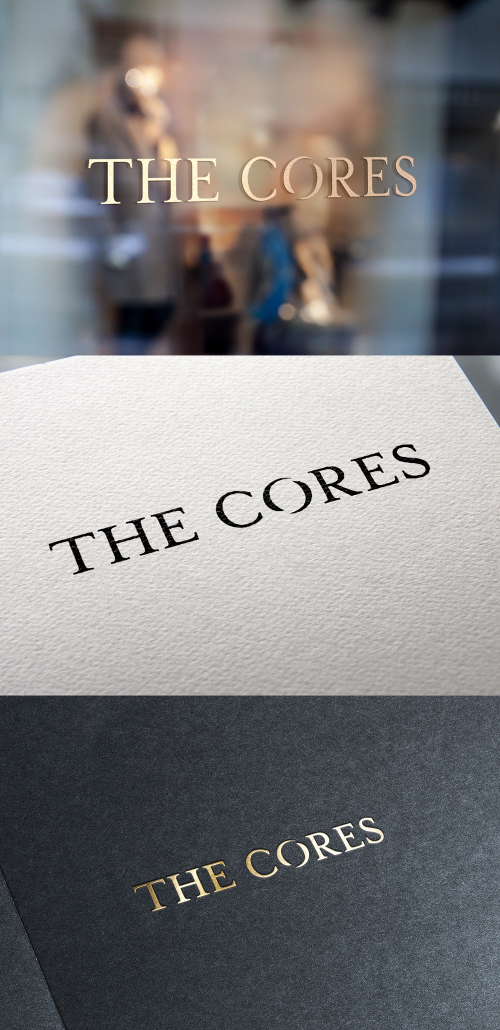 ラグジュアリー古着屋「THE  CORES」のロゴデザイン